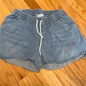 Grace & Lace Light Blue Jean Shorts